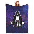 Gorilla Tag Blanket Super Soft Flannel Blanket Throw Lightweight Sofa