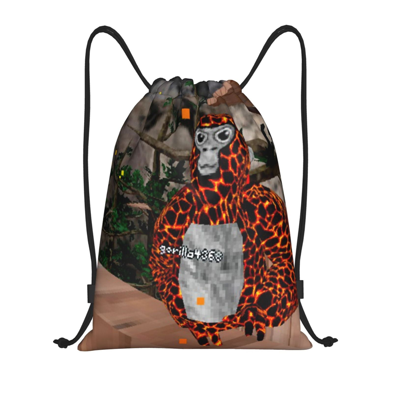 Gorilla Tag Drawstring Bags Unisex Drawstring Backpack 3D Print ...