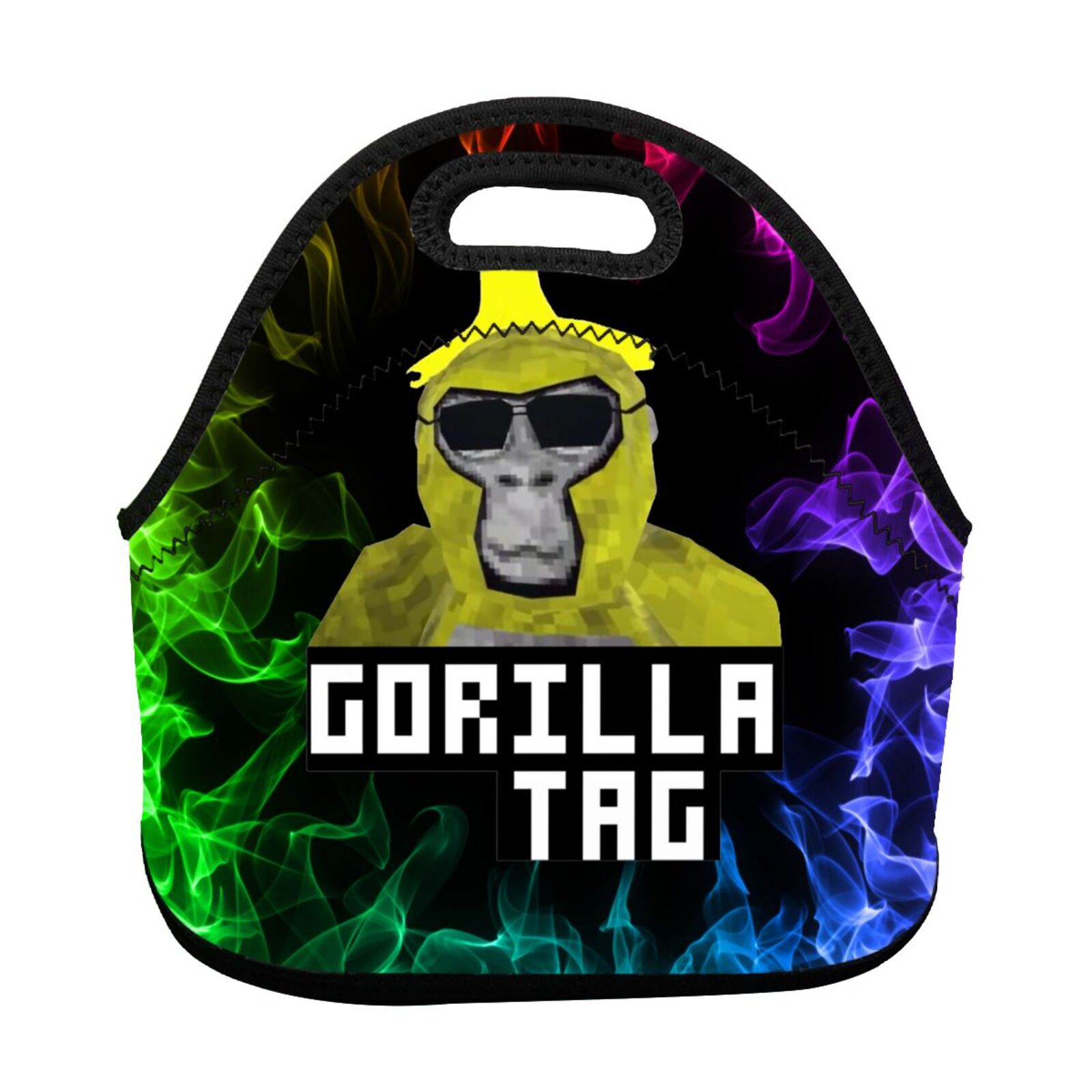 Gorilla Tag Neoprene Lunch Bag Insulated Lunch Box Tote For School