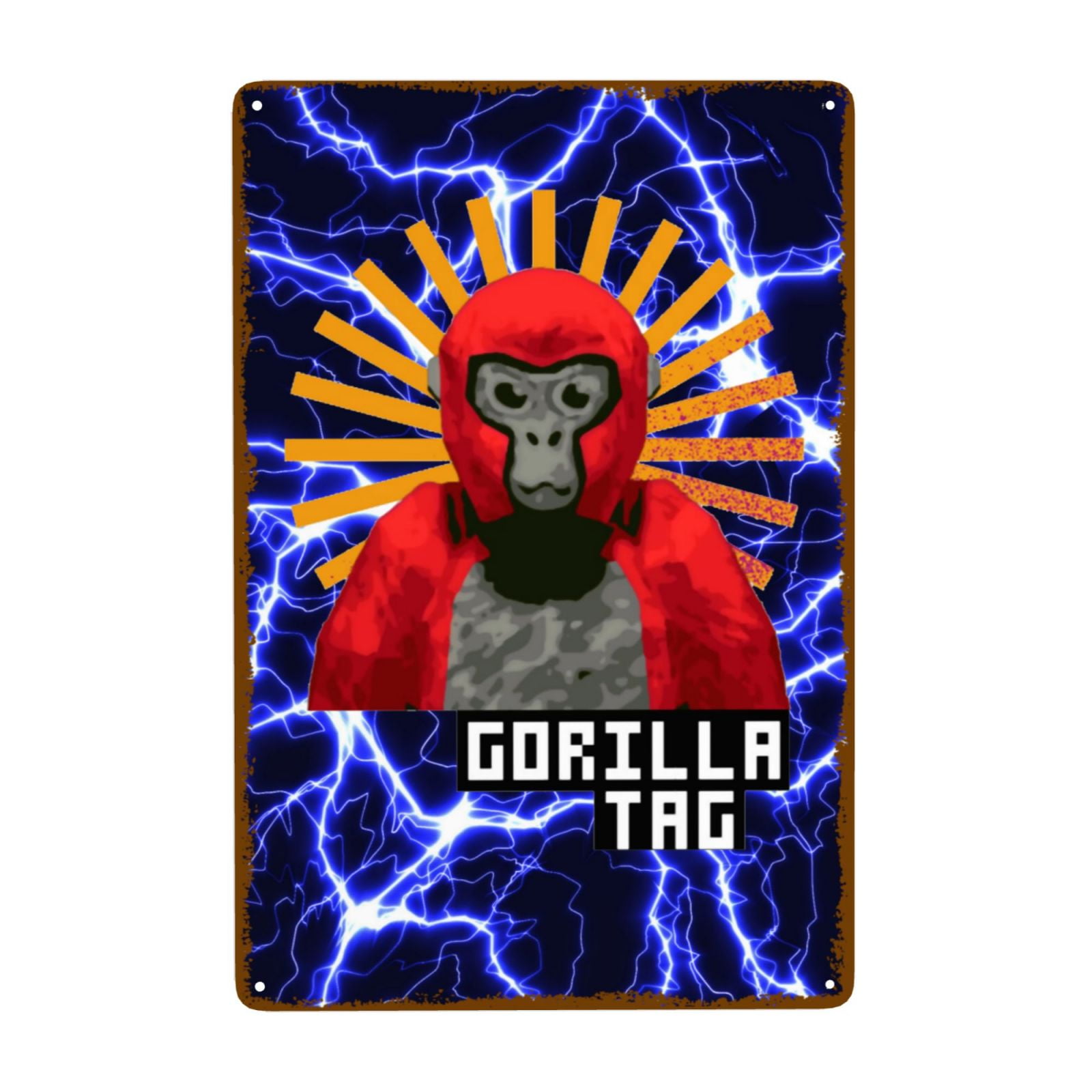 Gorilla Tag Poster Vintage Metal Tin Sign Video Game Poster Art Wall ...