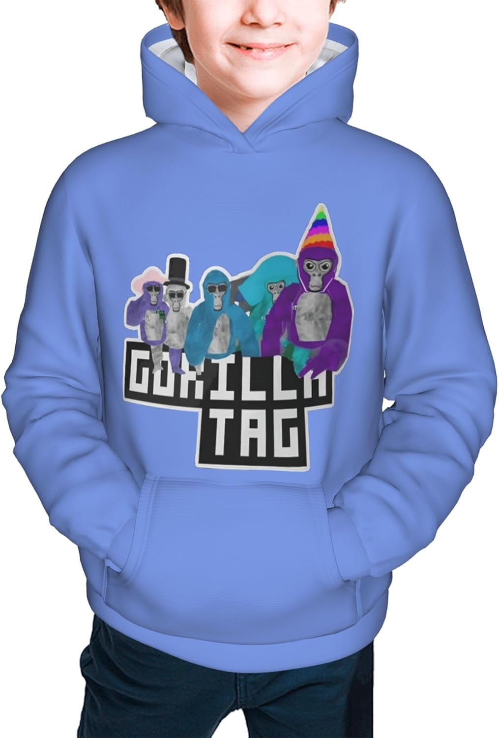 Gorilla Tag Unisex Hoodies for Kids Teens Sweatshirts Pullover
