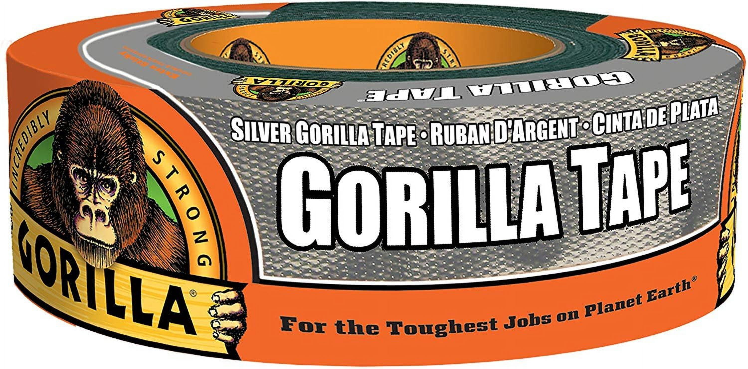 Gorilla Tape Silver Duct Tape - Heavy Duty - 18 Pack, 1.88" x 35 yd, Silver