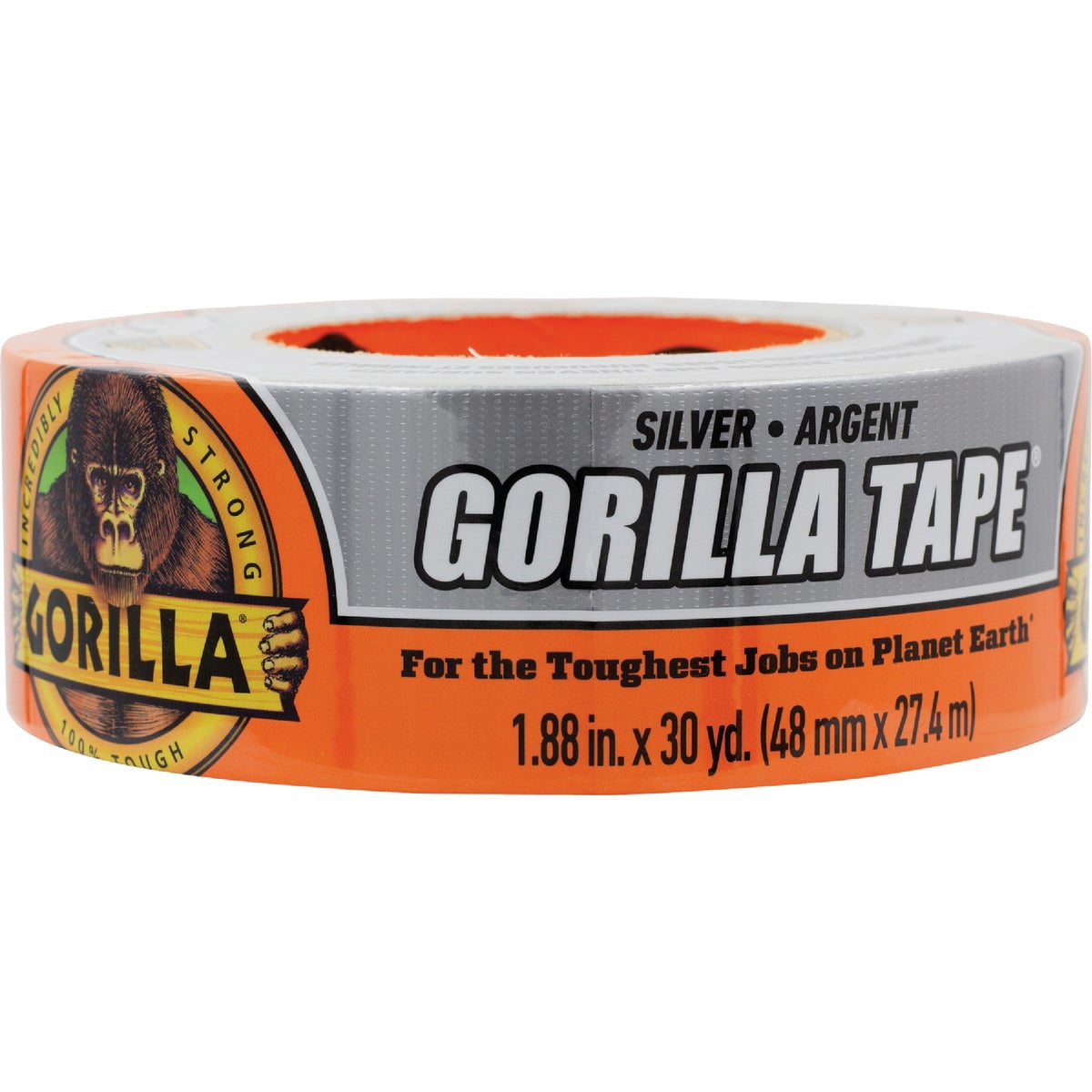 6-pack Gorilla Duct Tape Silver - 1.88 In. Width - 6 Pack, 35 Yd Rolls — Residential Use, Standard Application