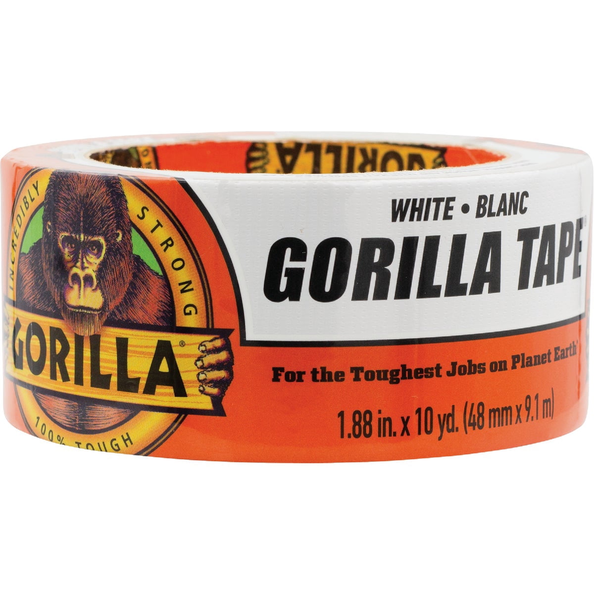 3-pack Gorilla White Duct Tape - Strong Adhesive - 3 Pack, 1.88 in x 10 yd, White — Residential Use, Standard Application