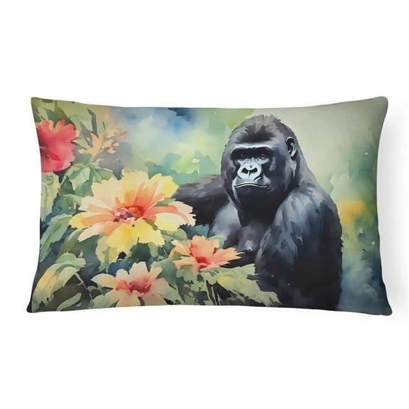 Gorilla Throw Pillow DAC2922