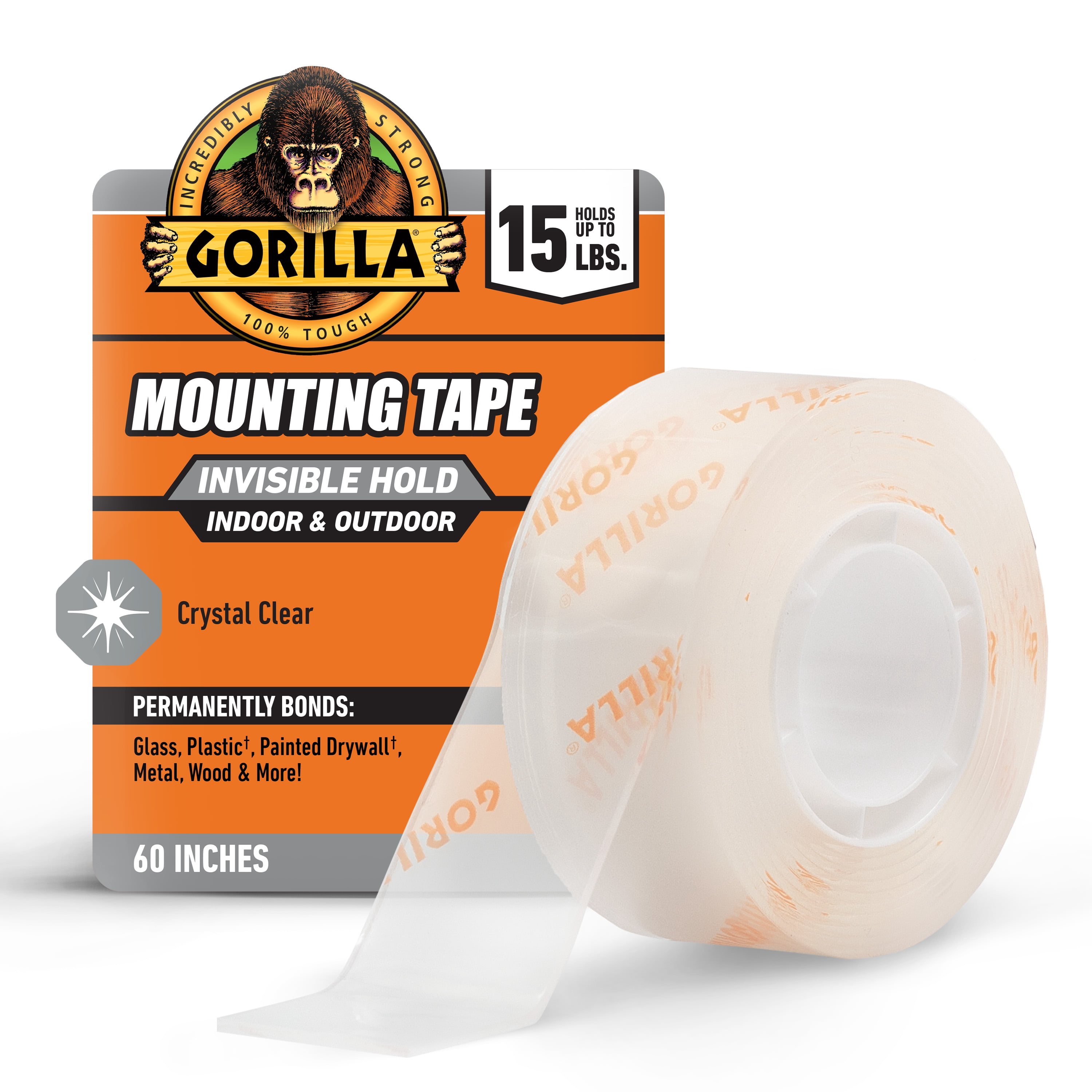 Gorilla Clear Mounting Tape 60in Roll