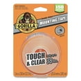 thumbnail image 1 of Gorilla Tough & Clear Double-Sided Mounting Tape, Permanent, Holds Up to 0.25 lb per Inch, 1" x 12.5 ft, Clear, 1 of 3