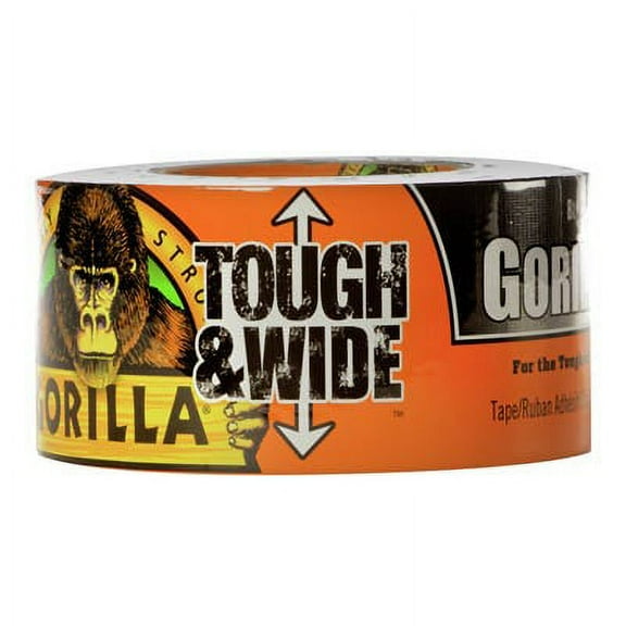 Gorilla Tough & Wide Tape, Black, 2.88-In. x 30-Yd. 1 Pack