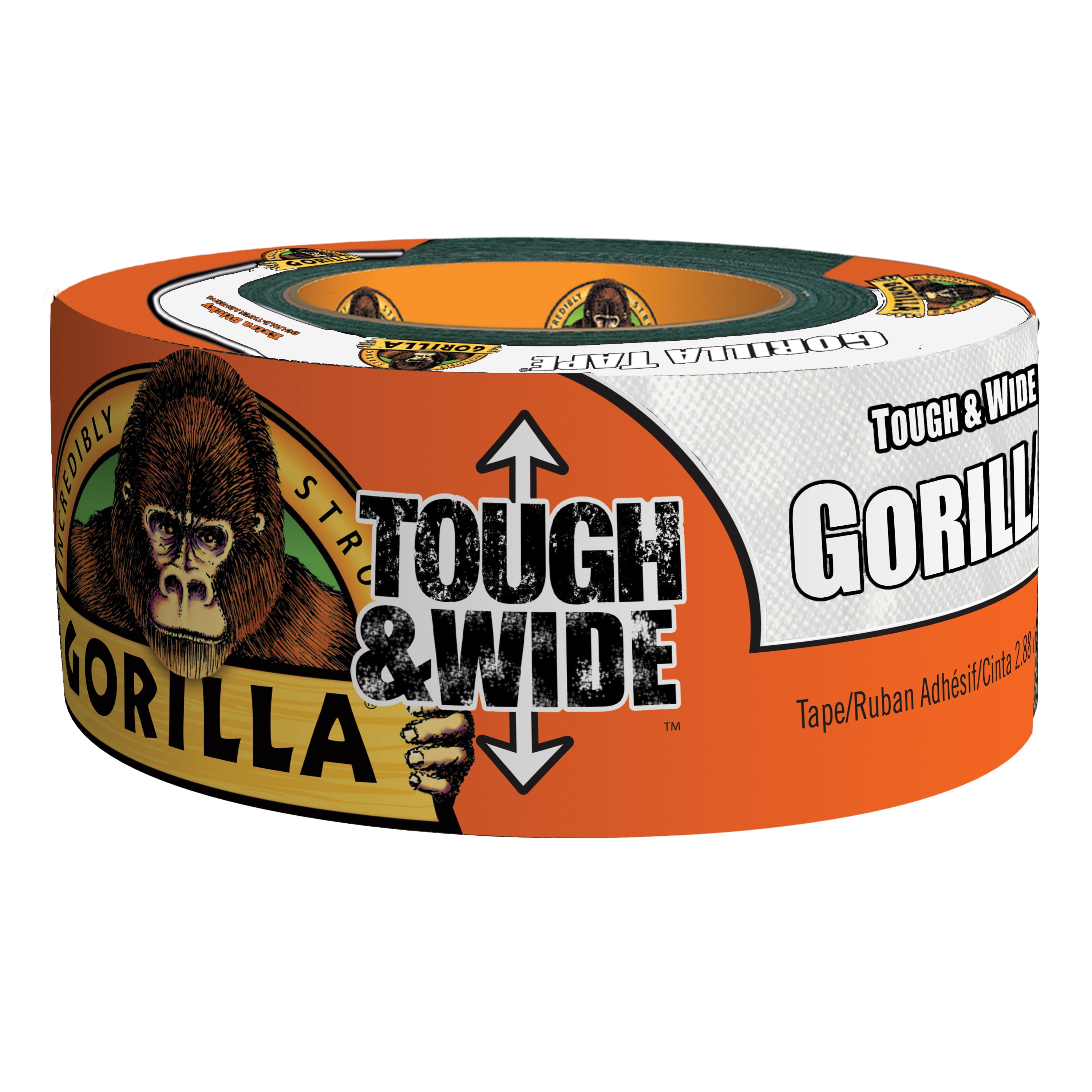 Gorilla TOUGH & WIDE 6025302 Duct Tape, 25 yd L, 2.88 in W