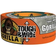 Gorilla Tough and Wide Silver Duct Tape, 2.88" x 30 Yard, (Pack of 1)