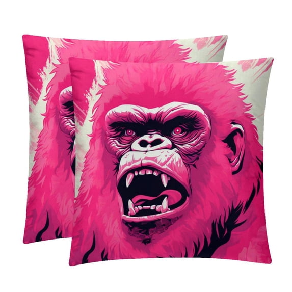 Gorilla Velvet Decorative Throw Pillow Inserts - Set of 2, Chair Pillow Covers - Unique Patterns, 16x16, 18x18, 20x20 Inches for Home Decor & More