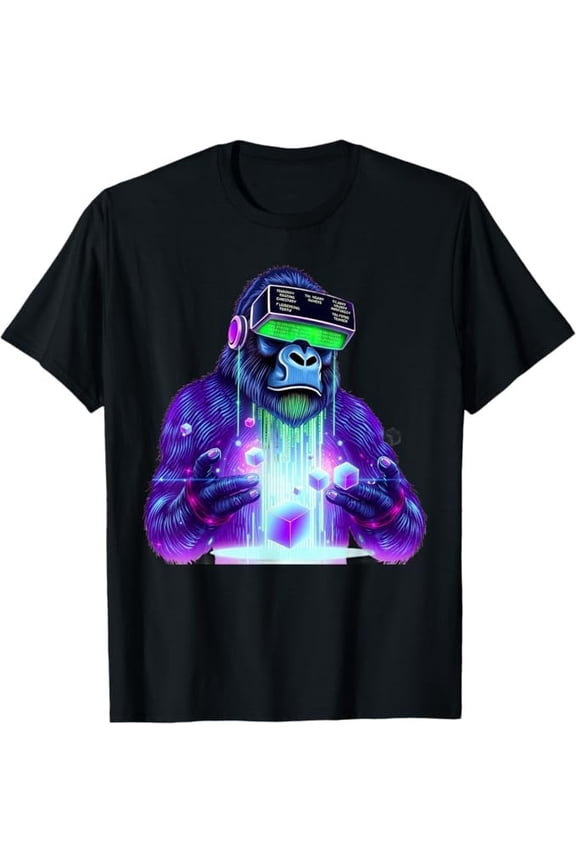 Gorilla Vr Gamer Playing Tag Boys Gorilla Vr T-Shirt All Size S-5Xl