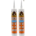 thumbnail image 1 of Gorilla Waterproof Caulk & Seal 100% Silicone Sealant Caulk, All Purpose, White, 10oz Cartridge (Pack of 2), 1 of 5