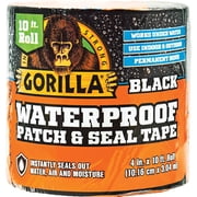 Gorilla Waterproof Patch & Seal Tape Black 4 x 10' Roll
