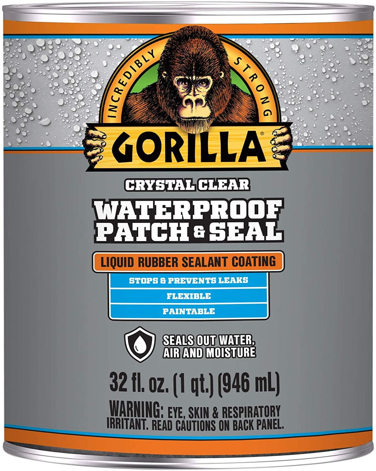 Gorilla 32 oz Clear Waterproof Rubber Sealant Coating