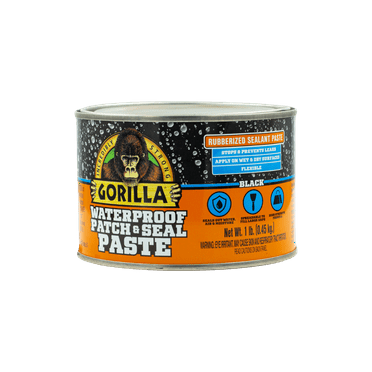 Gorilla Waterproof Patch and Seal Paste Black 1 Pound Can