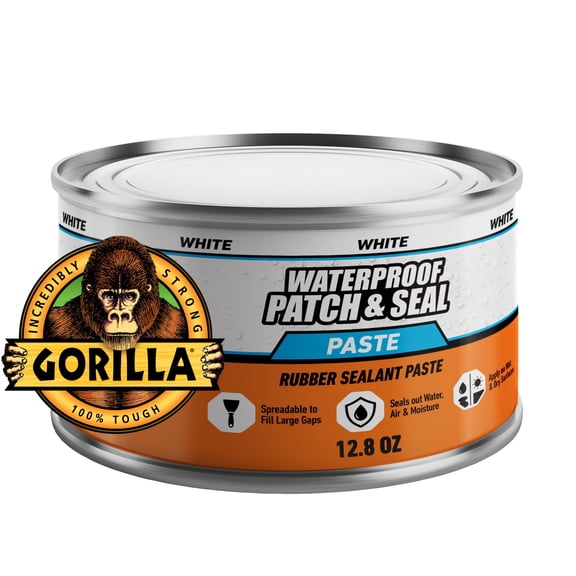 Gorilla Waterproof Patch and Seal Paste White Sealant 1 Pound Can