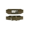 thumbnail image 1 of Gorilla Wear 4 Inch Padded Leather Lifting Belt - Army Green, 1 of 7