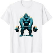 Gorilla Weightlifting Gym Fitness Deadlift Workout Lifting T-Shirt