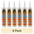 (6 pack) Gorilla White Caulk & Seal, 10oz. 100 Waterproof Industrial