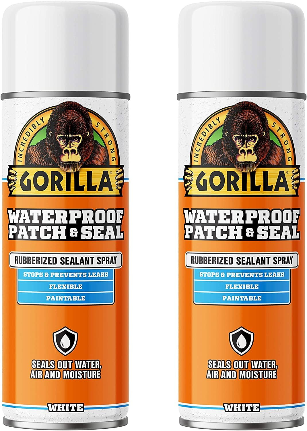 Gorilla White Waterproof Patch & Seal Spray, 2Pack, 2 Pack