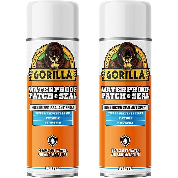 Gorilla White Waterproof Patch & Seal Spray, 2-Pack, 2 Pack