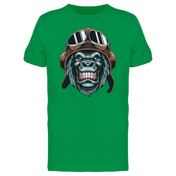 Gorilla With A Pilots Helmet Tee Men's -Image by Shutterstock