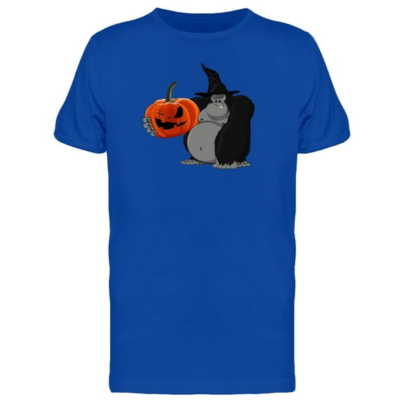 Gorilla With A Pumpkin T-Shirt Men -Image by Shutterstock, Male Small