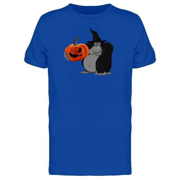 Gorilla With A Pumpkin T-Shirt Men -Image by Shutterstock, Male Small