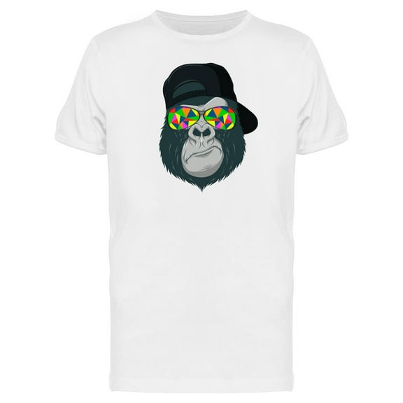 Gorilla With Abstract Glasses T-Shirt Men -Image by Shutterstock, Male Large