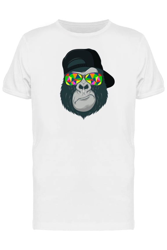 Gorilla With Abstract Glasses T-Shirt Men -Image by Shutterstock, Male Large