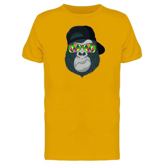 Gorilla With Abstract Glasses T-Shirt Men -Image by Shutterstock, Male XX-Large
