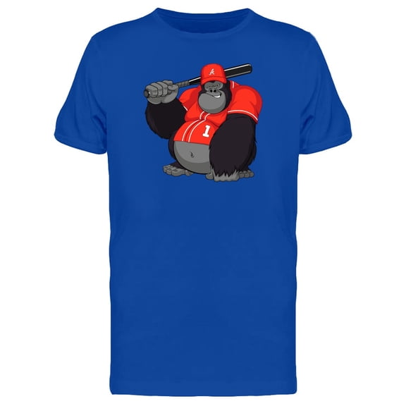 Gorilla With Baseball Garments T-Shirt Men -Image by Shutterstock, Male Medium