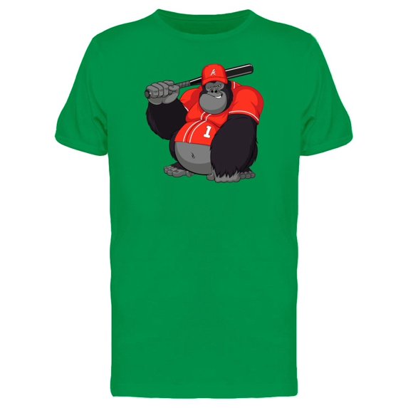 Gorilla With Baseball Garments Tee Men's -Image by Shutterstock