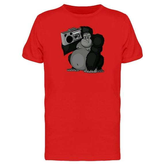Gorilla With Boombox T-Shirt Men -Image by Shutterstock, Male Large
