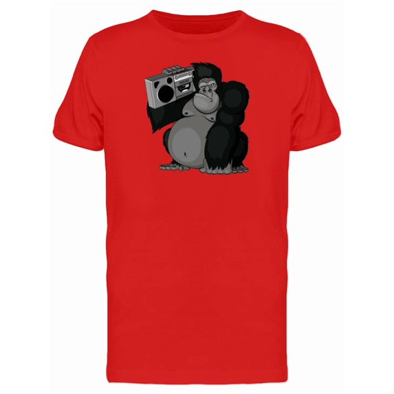 Gorilla With Boombox Tee Men's -Image by Shutterstock