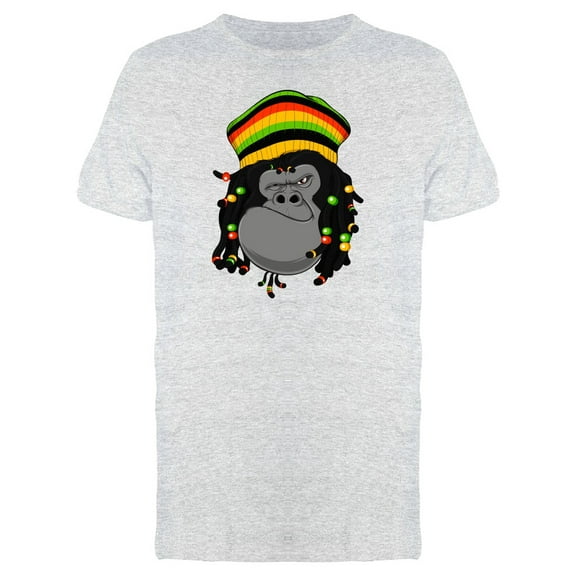 Gorilla With Dreadlocks T-Shirt Men -Image by Shutterstock, Male Large