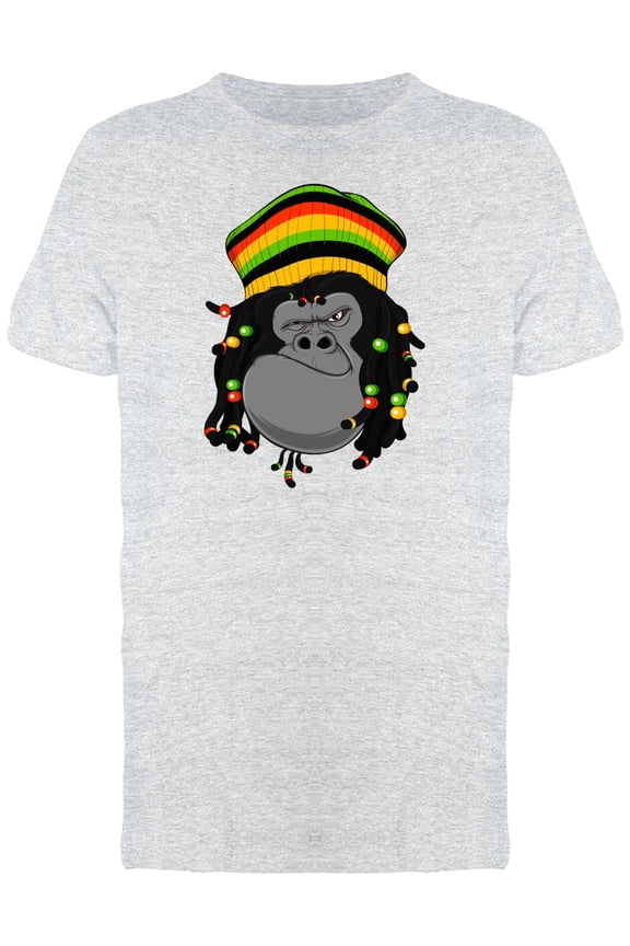 Gorilla With Dreadlocks T-Shirt Men -Image by Shutterstock, Male Medium