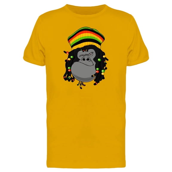 Gorilla With Dreadlocks T-Shirt Men -Image by Shutterstock, Male Small