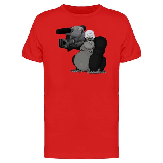 Gorilla With Expensive Camera T-Shirt Men -Image by Shutterstock, Male x-Large