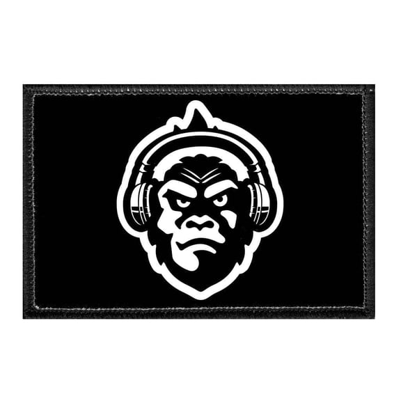 Gorilla with Headphones - Removable Patch