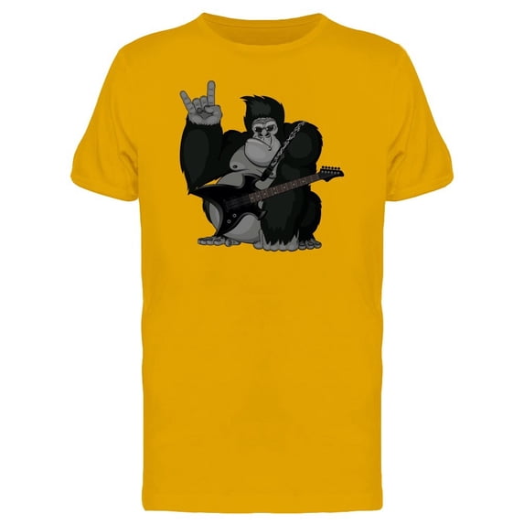 Gorilla With Metal Guitar Tee Men's -Image by Shutterstock