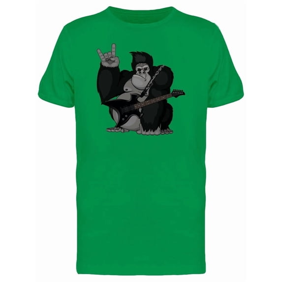 Gorilla With Metal Guitar Tee Men's -Image by Shutterstock
