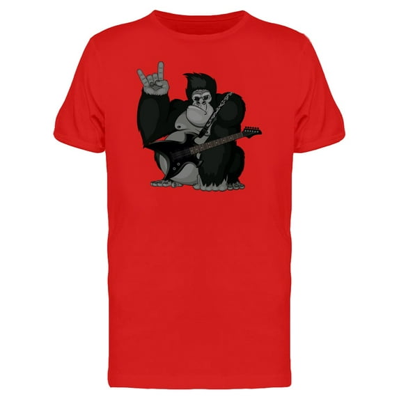 Gorilla With Metal Guitar Tee Men's -Image by Shutterstock
