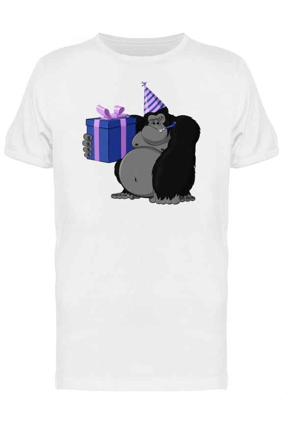 Gorilla With Purple Gifts Tee Men's -Image by Shutterstock