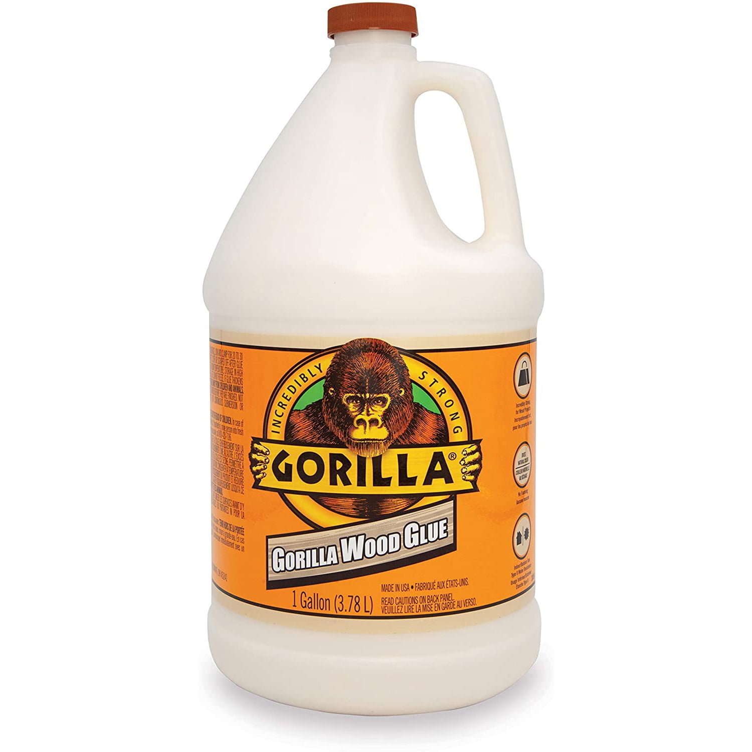 Gorilla Wood Glue: 128 oz. / 1 gallon bottle (White)