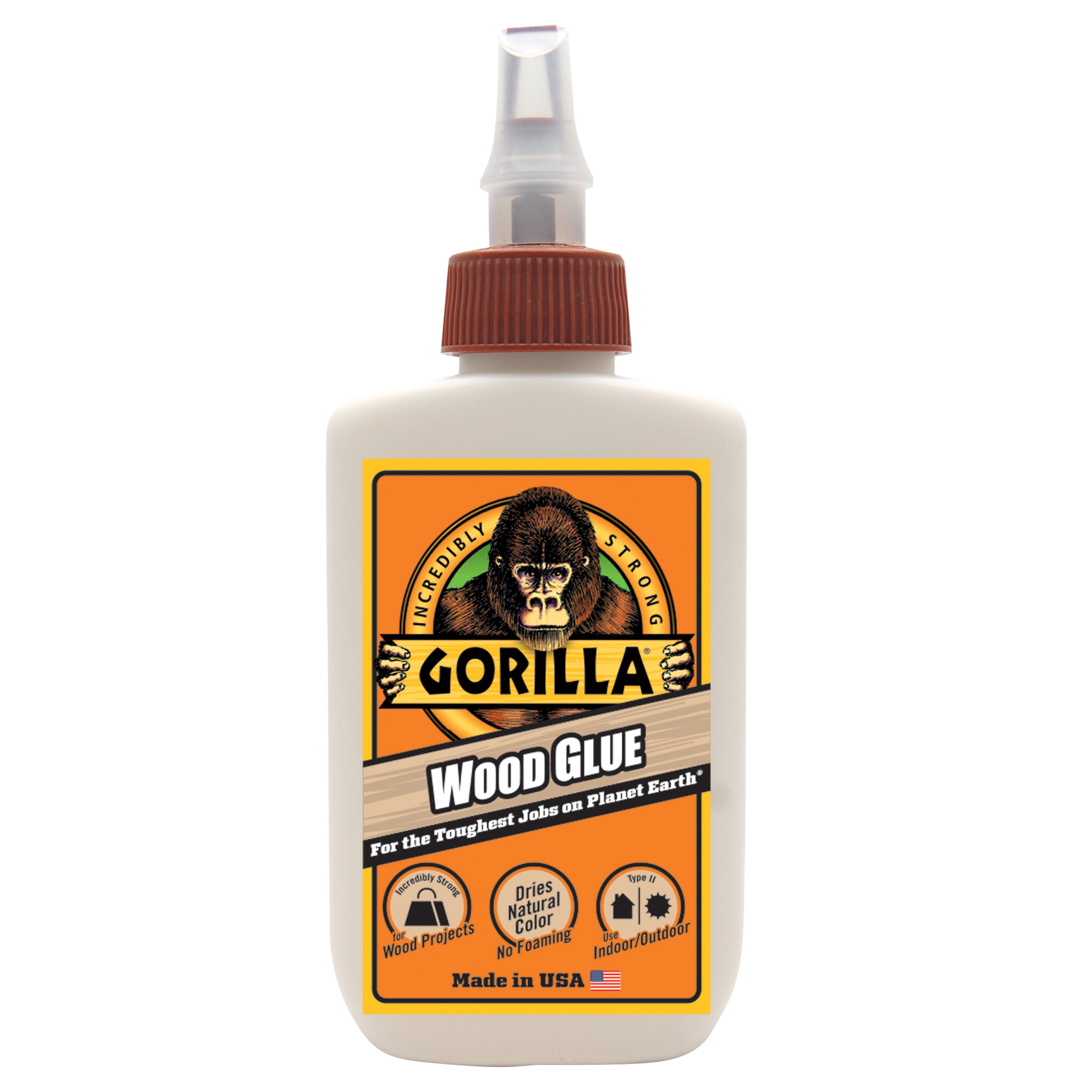 4PK Original Gorilla Waterproof Glue Permanent Bond Wood Stone Metal Glass  2oz