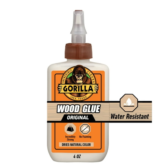 Gorilla Wood Glue Natural Wood Color, 4 ounce Bottle