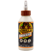 Gorilla Ultimate Waterproof Wood Glue, Natural Wood Color, 8 Ounce - Waterproof for Indoor or Outdoor Projects and Repairs