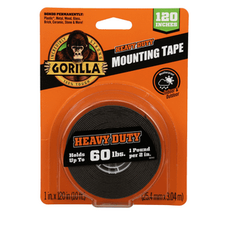 Heavy Duty Double Sided Grip Tape for Walls Clear Waterproof Mounting Double-Sided  Tape Removable Bulk Transparent for Paste Items Household 16.5FT 